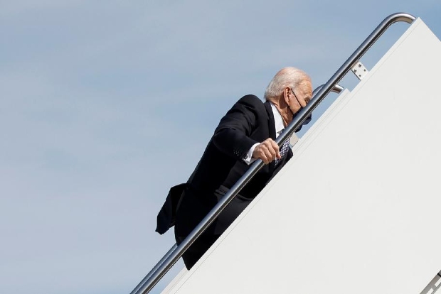 Biden stumbles several times while boarding Air Force One, White House says he is 100 pc fine