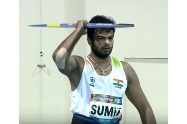 Sumit Antil breaks own world record in F44 javelin throw during National Para Athletics
