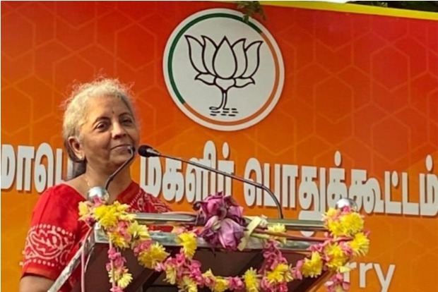 Puducherry: Sitharaman Releases BJP Manifesto, Vows 2.5L Jobs