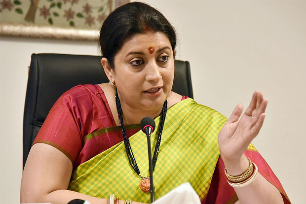 Smriti Irani hits out at Raja, says DMK doesnt respect women Smriti Irani hits out at Raja, says DMK doesnt respect women