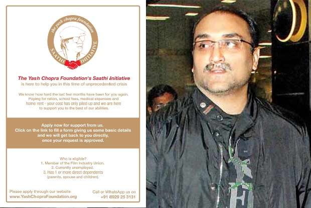 Aditya Chopra launches initiative to support daily wage earners