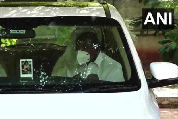 Puducherry CM back home after treatment for Covid-19 Puducherry CM back home after treatment for Covid-19
