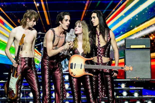 Italys raucous glam rock takes Eurovision by storm Italys raucous glam rock takes Eurovision by storm