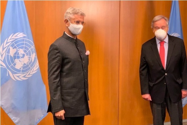 EAM Jaishankar meets UN Secretary-General Antonio Guterres