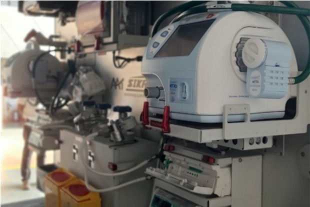 Navy converts its all-weather chopper into air ambulance for critical patients evacuation