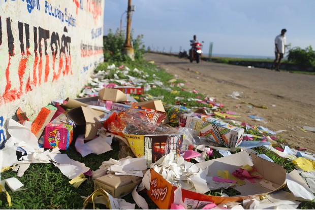 Corporation collects 138 tonnes of cracker waste overnight in Chennai