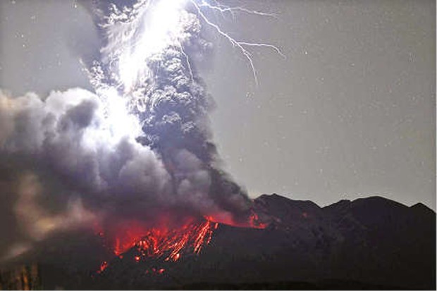 Peek inside a volcano? Try a storm of cosmic particles