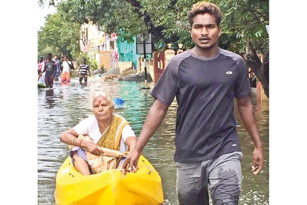 Surfers in Chennai turned rescuers during Chennai rains