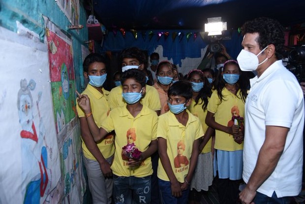 Sachin visits Madhya Pradesh village, extends support to childrens education