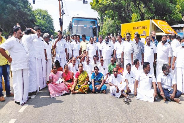 Officials skip co-op society meet, AIADMK protests