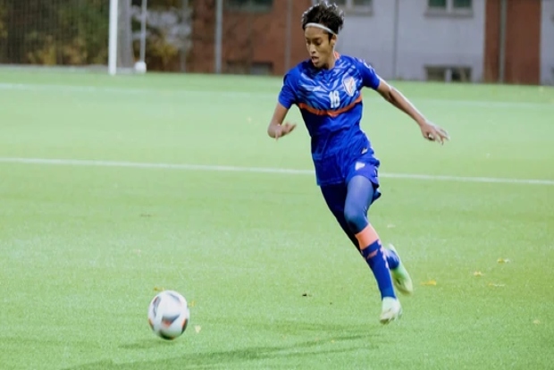 Manisha Kalyan becomes first Indian woman footballer to score against Brazil