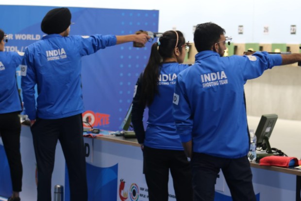 Junior Shooting Worlds: Manu Bhaker, Naamya Kapoor, and Rhythm Sangwan strike gold