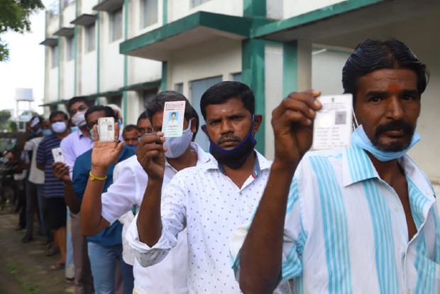 Rural local body polls peaceful in Tamil Nadu Rural local body polls peaceful in Tamil Nadu
