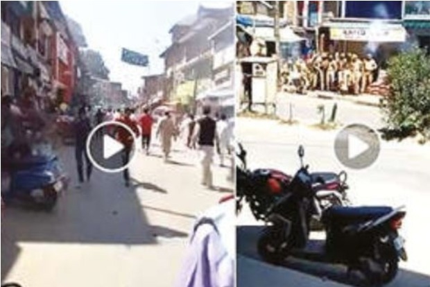 Old videos from J and K shared as Rajasthan stone-pelting Old videos from J and K shared as Rajasthan stone-pelting