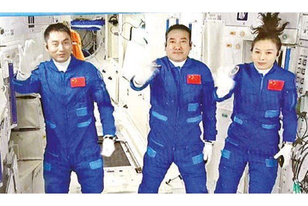 Chinese astronauts enter space station for record six-month stay Chinese astronauts enter space station for record six-month stay