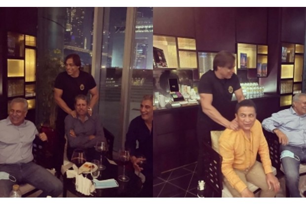 T20 World Cup: Shoaib Akhtar chills out with Kapil, Gavaskar ahead of Indo-Pak tie T20 World Cup: Shoaib Akhtar chills out with Kapil, Gavaskar ahead of Indo-Pak tie