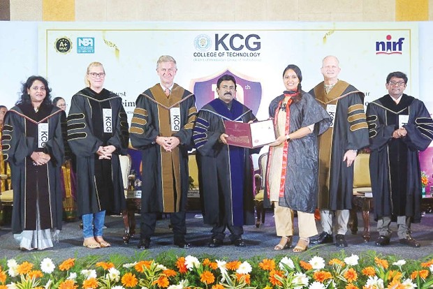 Ex-Norwegian minister opens KCG’s School of Fashion Technology, awards degrees
