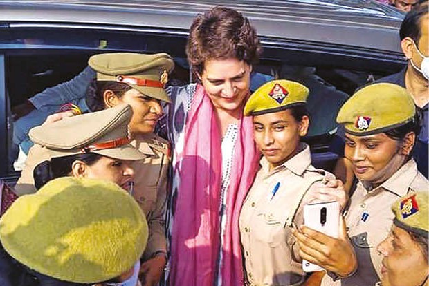 Priyanka Gandhi detained briefly, allowed to meet kin of custody victim in Agra