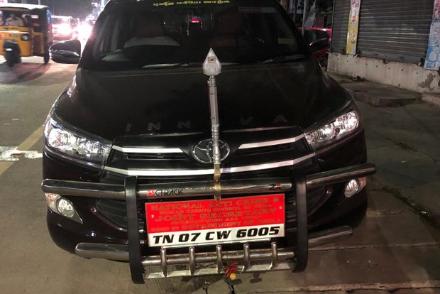 1,892 vehicles booked for number plate violations in Chennai, two cars seized
