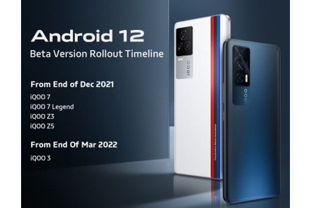 iQOO to update its entire portfolio to Android 12 in India