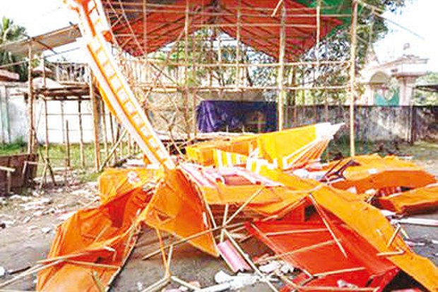 Video of pandal vandalising from Bangladesh, not West Bengal