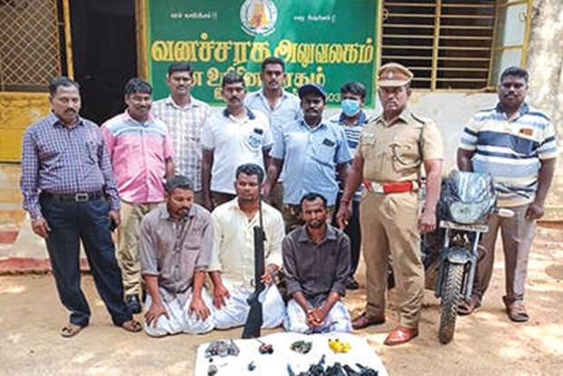 Three of same family arrested, fined for poaching birds in Ramnad