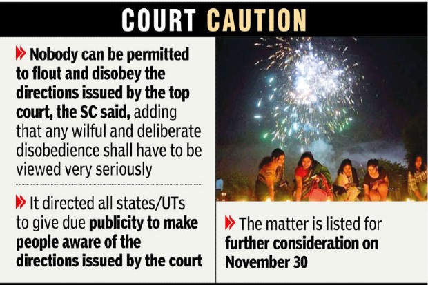 SC on firecracker ban: Can’t jeopardise health