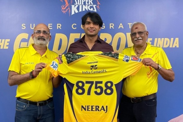 Neeraj Chopra gets Rs one crore reward from CSK for Tokyo achievement