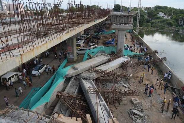 Rs 5 lakh solatium for UP worker killed in Madurai flyover collapse