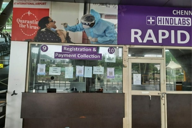 Now, RT-PCR test results in 15-30 minutes at Rs 3,400 in Chennai airport Now, RT-PCR test results in 15-30 minutes at Rs 3,400 in Chennai airport