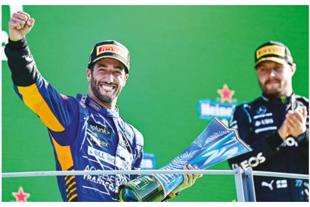 Ricciardo wins at Monza in McLaren one-two finish Ricciardo wins at Monza in McLaren one-two finish