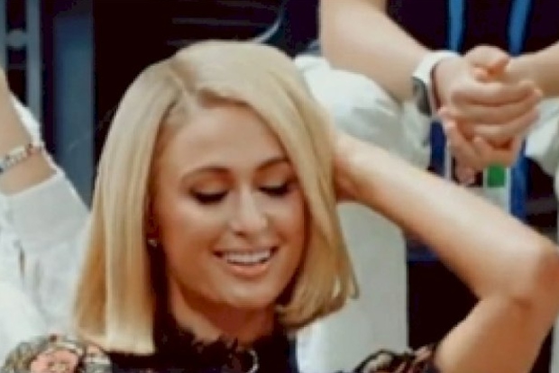 Paris Hiltons iconic moment as her song played at US Open