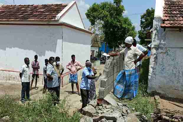 Wall blocking way to Dalit colony demolished in Namakkal