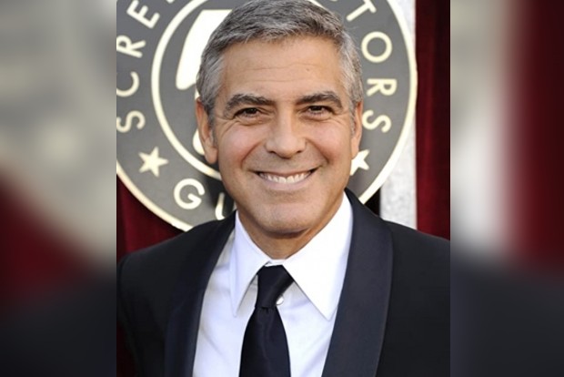 George Clooney forced to hide in closet