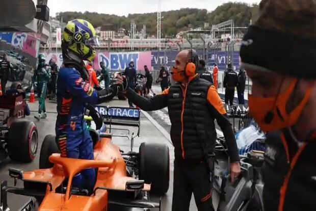 McLarens Lando Norris takes pole for Russian GP, Hamilton 4th