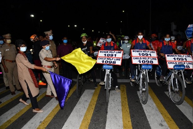 200 women take part in Corporation’s cyclothon for women safety, empowerment 200 women take part in Corporation’s cyclothon for women safety, empowerment