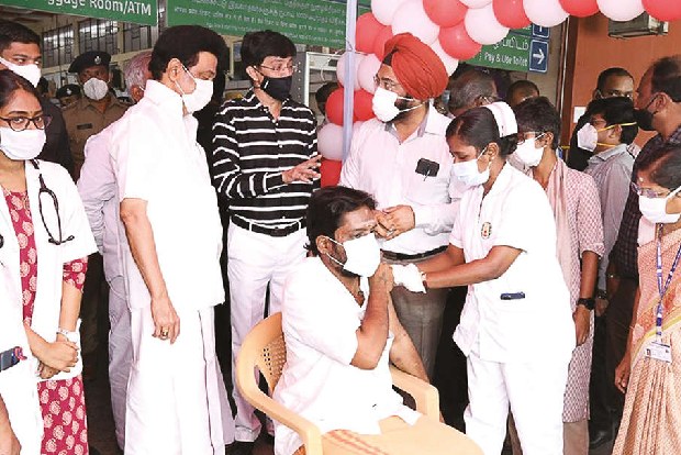 Nearly 25 lakh inoculated in Tamil Nadus third mega vaccination drive