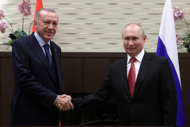 Putin, Erdogan sit down for talks on war-torn Syria