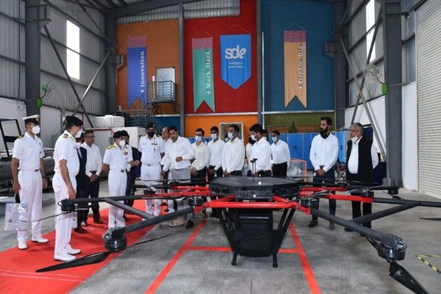 Navy Vice Chief reviews progress of new personal air mobility vehicle Varuna