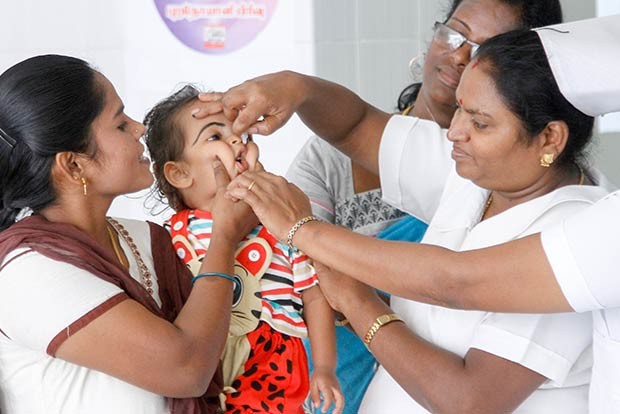 Today’s pulse polio drive across State targets 57.61 lakh kids