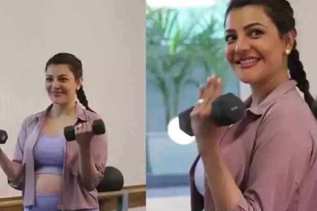 Kajal Agarwal sets fitness goals for pregnant women in new workout video