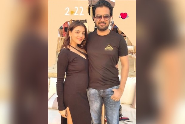 Kajal Aggarwal shows off her growing baby bump