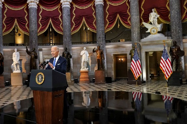 Biden says Americans must ensure Capitol attack never happens again