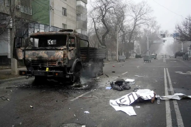 Kazakhstan says 164 killed in week of protests