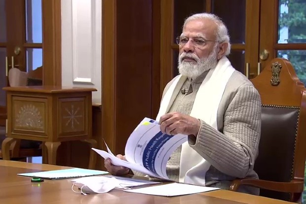 PM Modi chairs meeting to review Covid-19 situation in the country via video conference