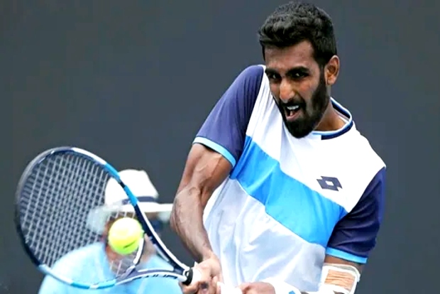 Prajnesh in Oz Open Qualifiers second round