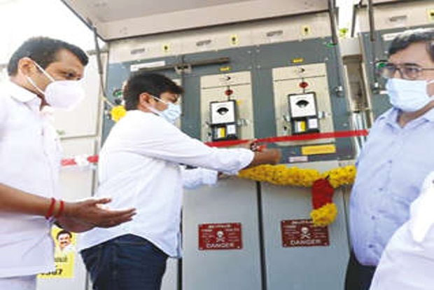 Udhayanidhi opens EB infra facilities Udhayanidhi opens EB infra facilities