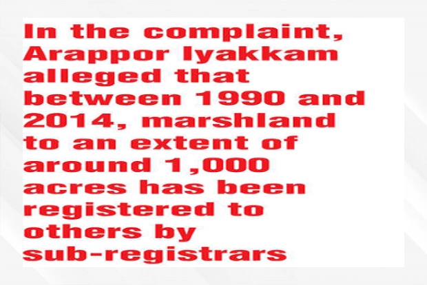Illegal registration of Pallikaranai marsh: NGO wants FIR against officials