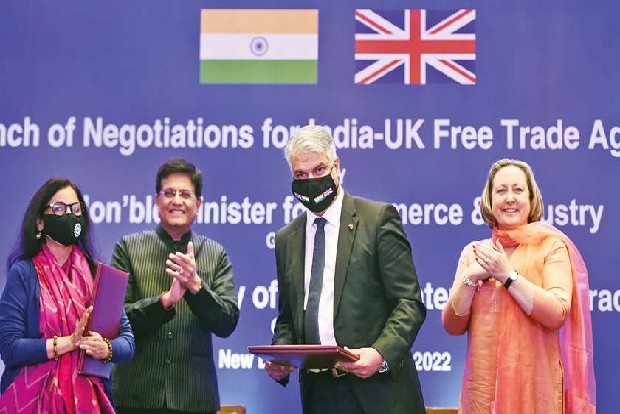 UK launches free trade agreement talks with India, 1st round in a week