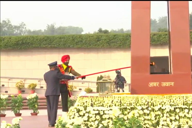 Amar Jawan Jyoti merged with eternal flame at National War Memorial